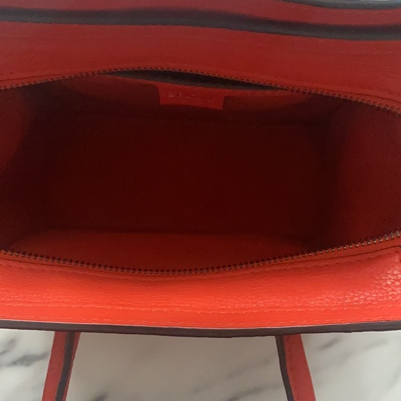Celine Nano Luggage Bag Crossbody Coral-Orange - Picture 7 of 9